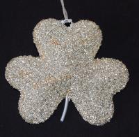 SILVER GOLD SHAM ORNAMENT